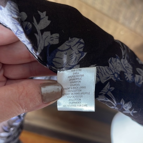 Maurice’s Wool Blend Herringbone Tweed Brown Vest Size XL - Picture 5 of 7